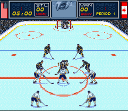 Brett Hull Hockey '95 (USA) In game screenshot